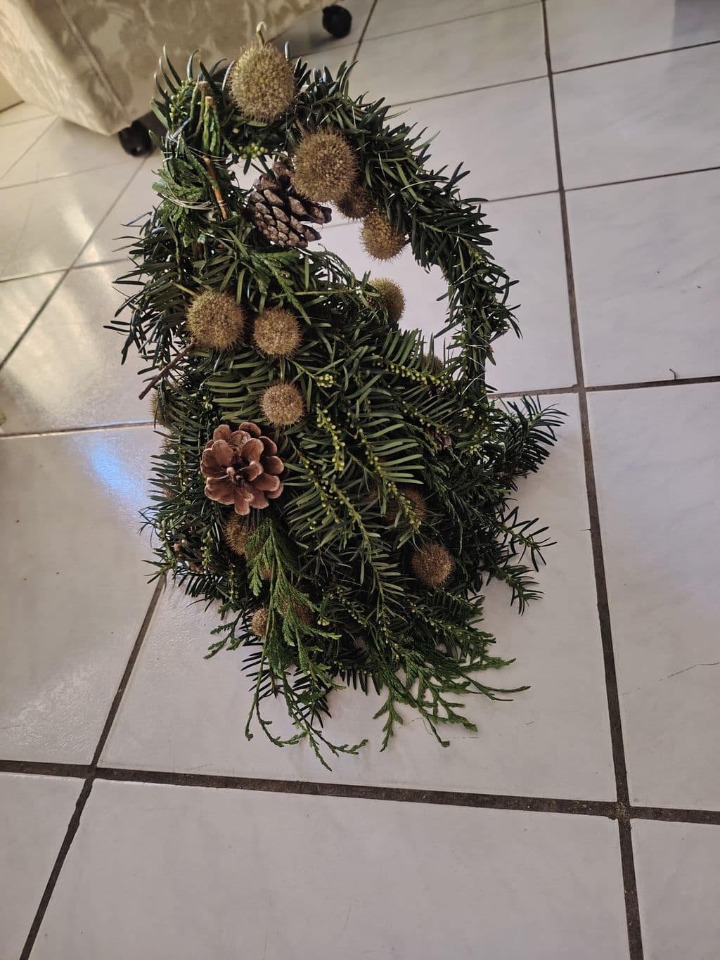 Cone sapin noel naturel