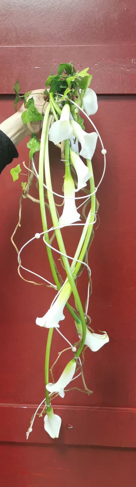 Bouquet mariée structuré vertical