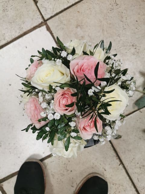 Bouquet mariée rond 1