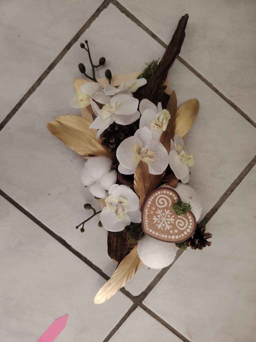 Composition table orchidée